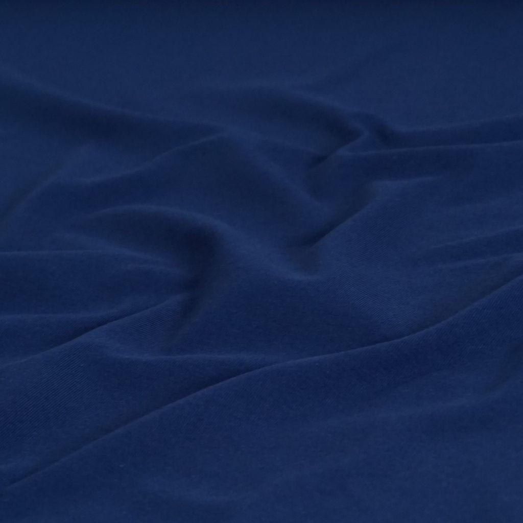 Singlejersey uni aus Baumwolle ocean - Bio